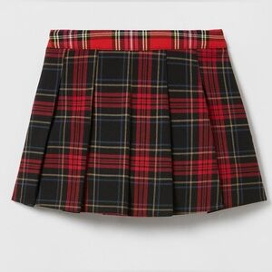 Zara Girls Plaid Pleat Mini Skirt - Size 9